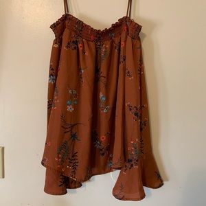 Copper Floral blouse